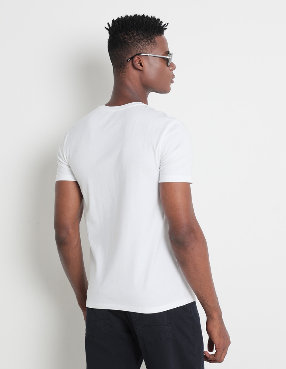 Playera cuello V para hombre 2