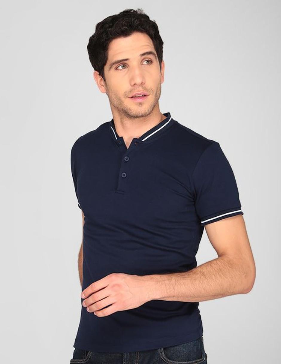 Playera cuello henley para hombre Playera cuello henley para hombre