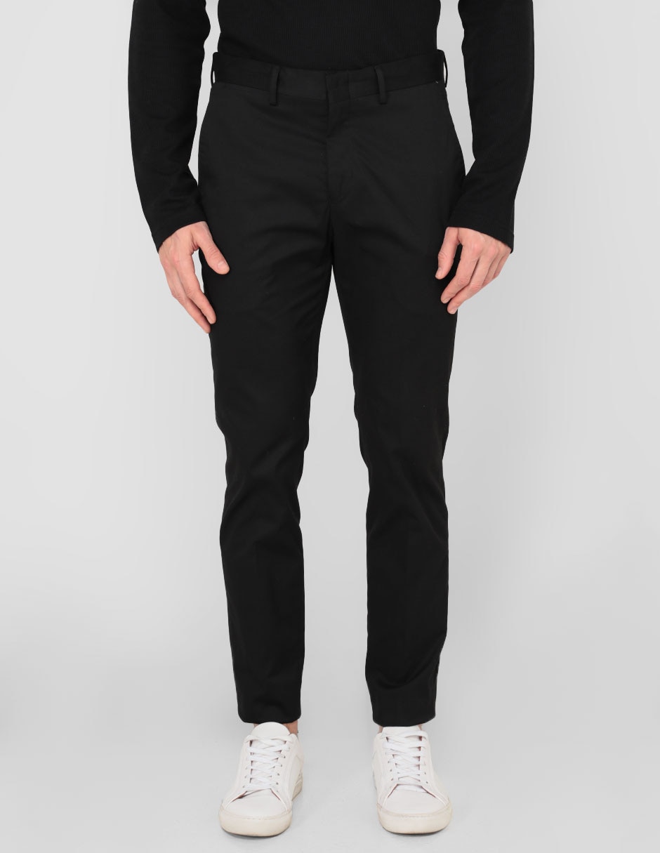 Pantalón slim de algodón para hombre