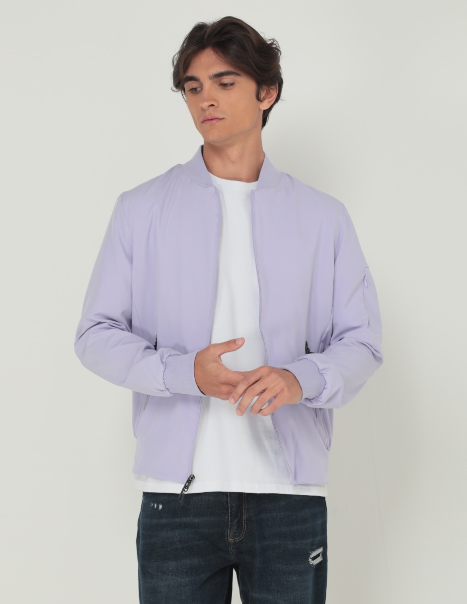 Chamarra casual con bolsillos para hombre Chamarra casual con bolsillos para hombre