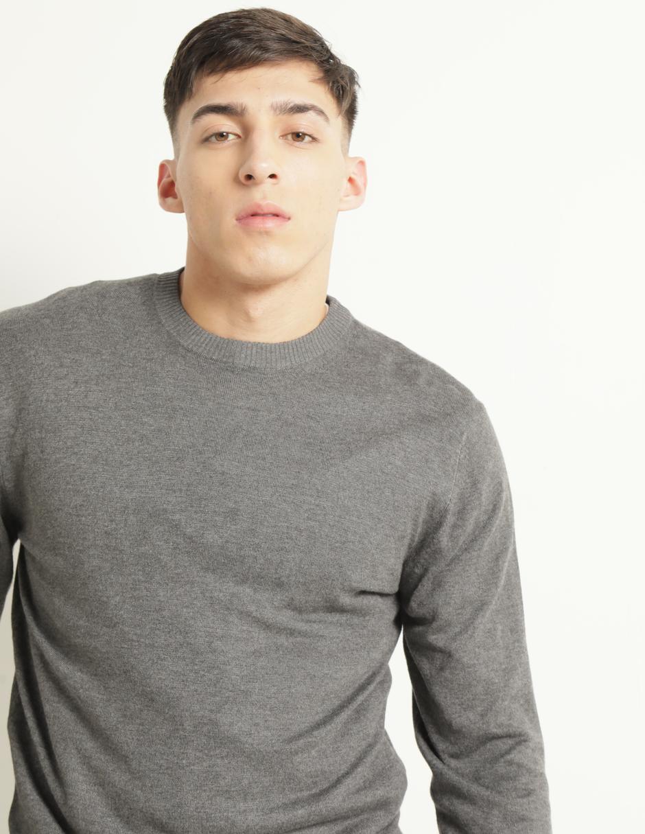 Suéter cuello redondo para hombre 2