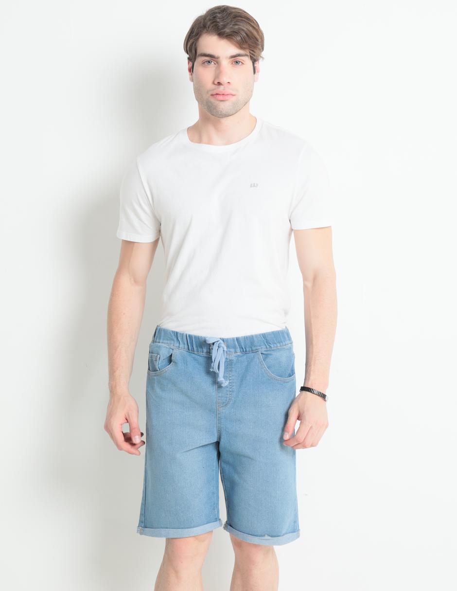 Bermuda de mezclilla para hombre
