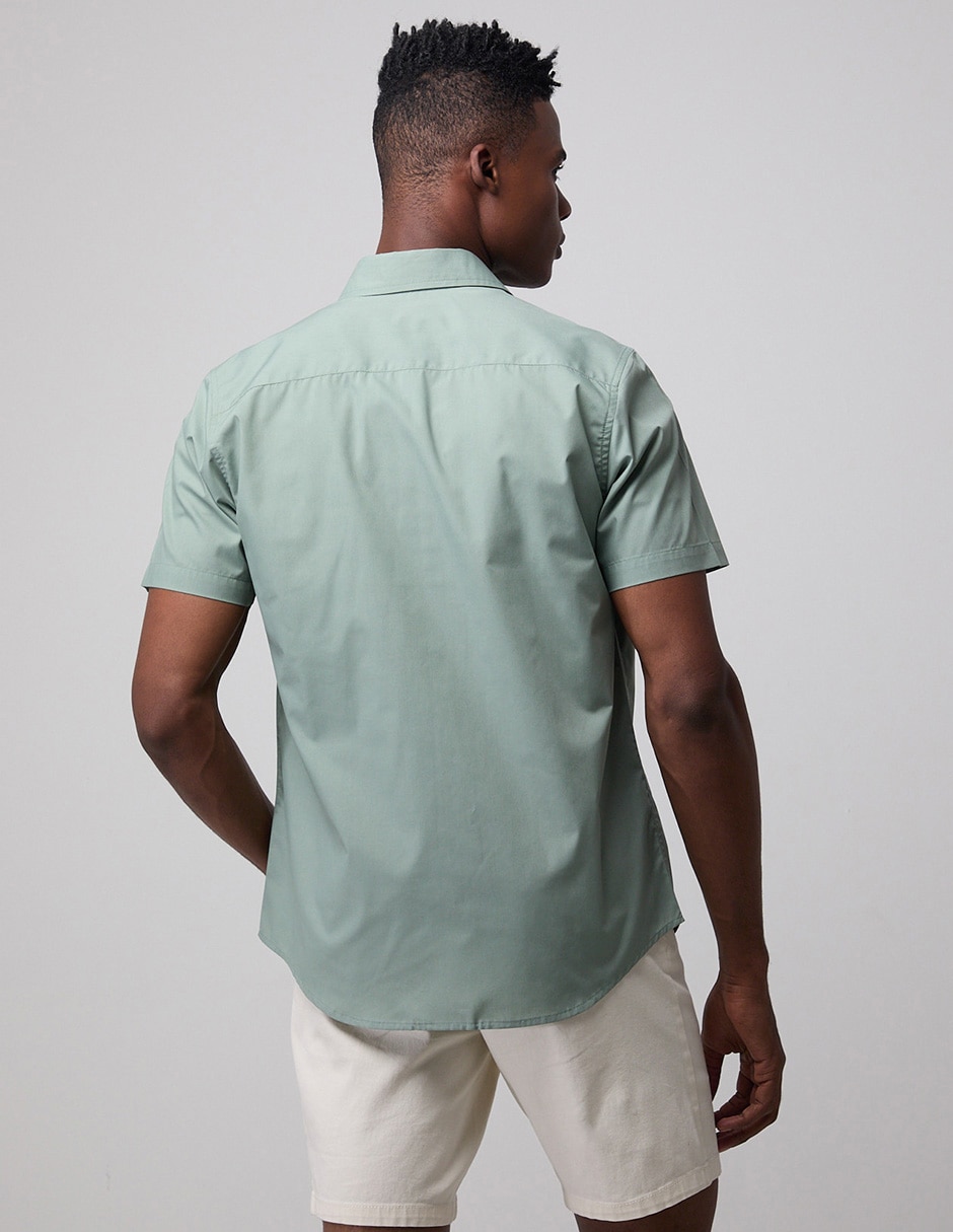 Camisa casual manga corta para hombre