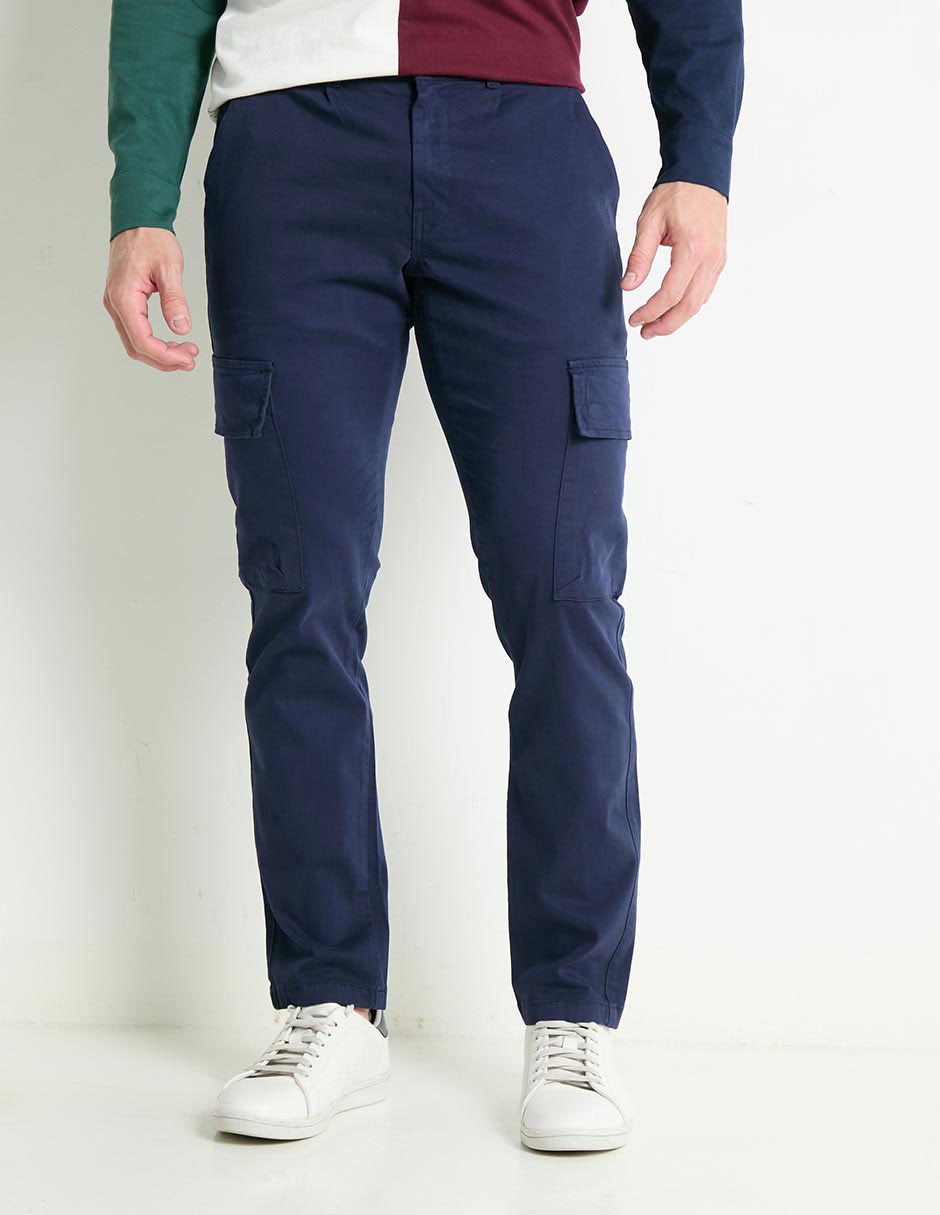 Pantalón straight de algodón para hombre