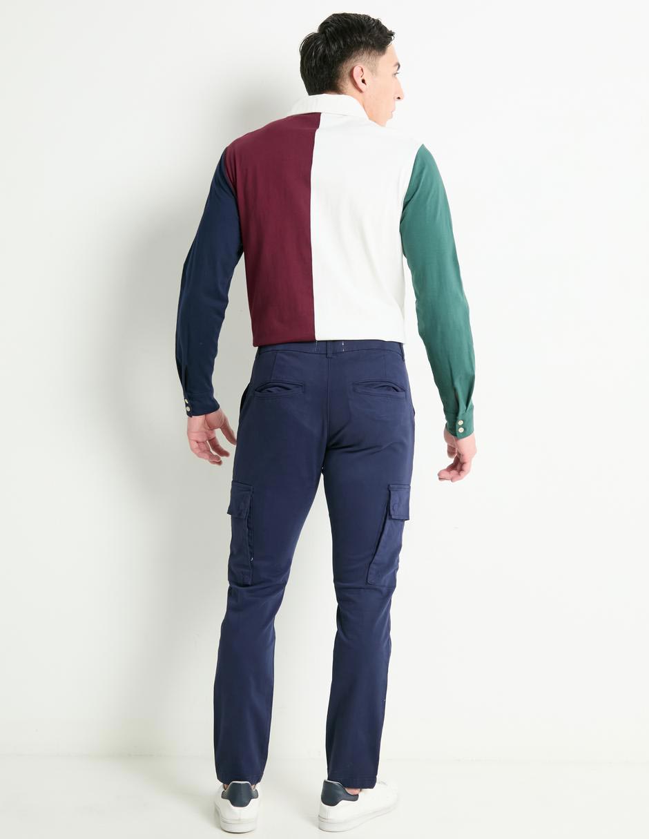 Pantalón straight de algodón para hombre 4