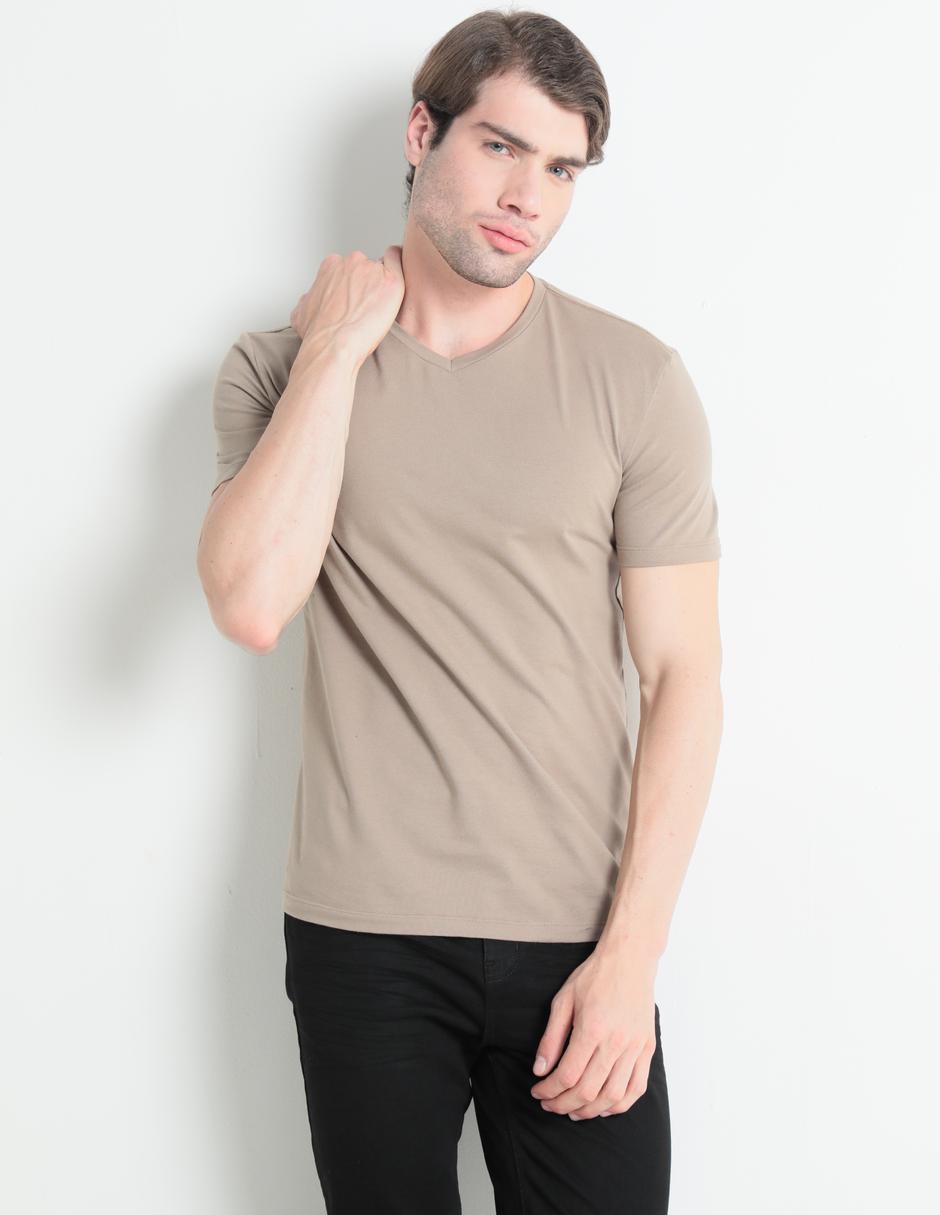 Playera cuello V para hombre