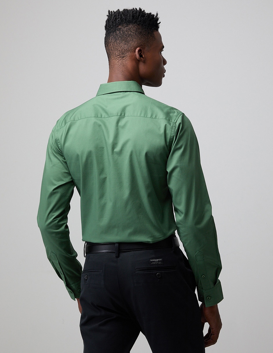 Camisa casual manga larga para hombre