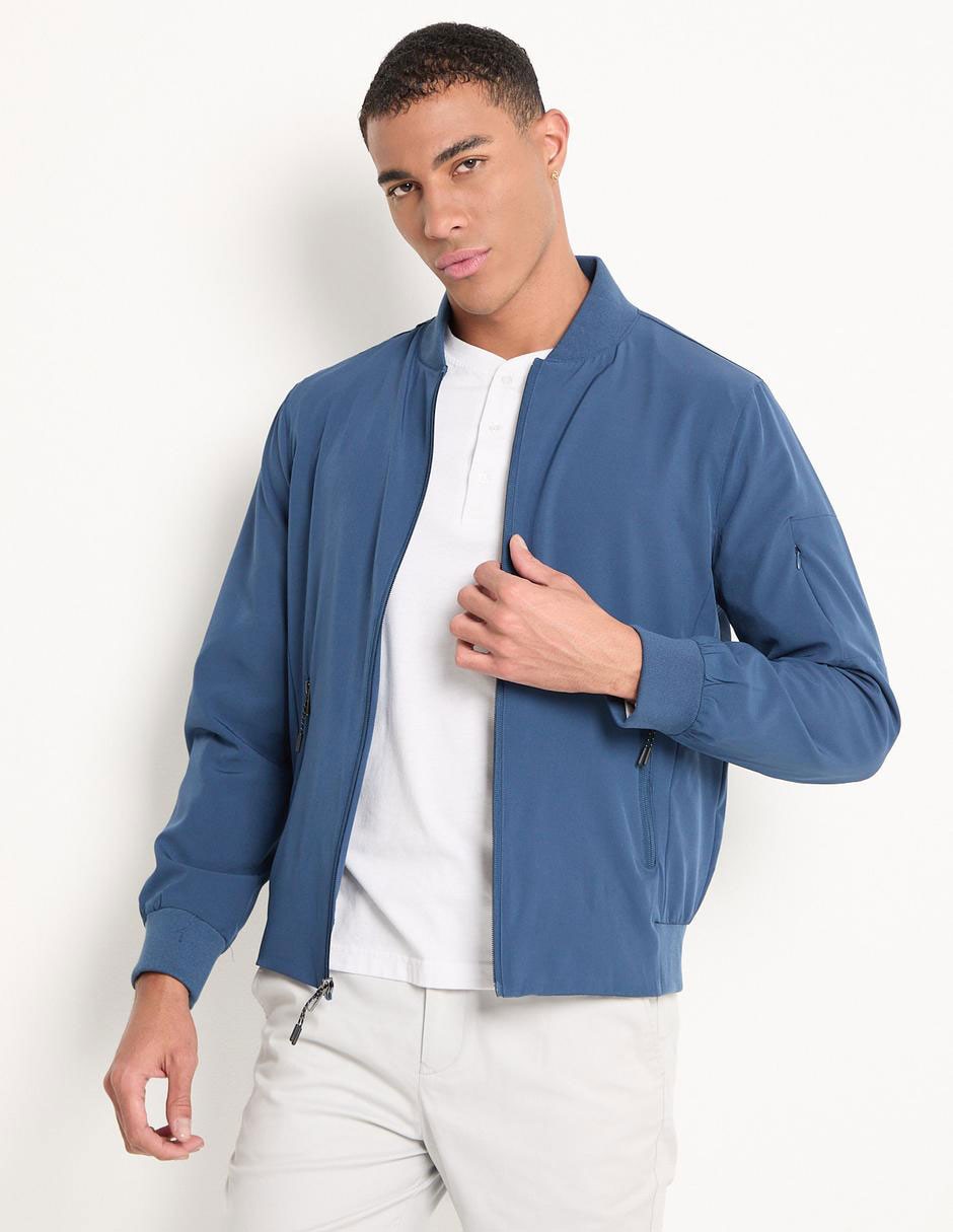 Chamarra casual con bolsillos para hombre Chamarra casual con bolsillos para hombre