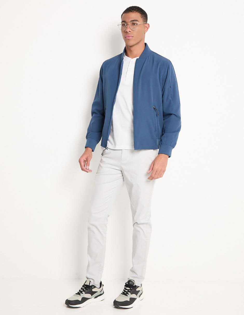 Chamarra casual Contempo con bolsillos para hombre