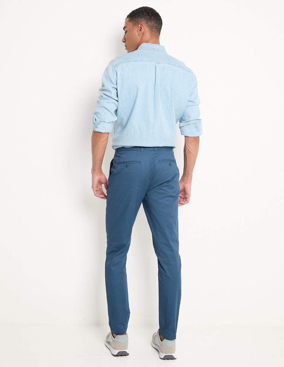 Pantalón chino slim Contempo para hombre