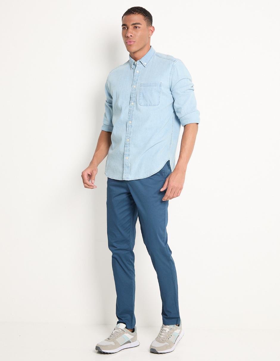 Pantalón chino slim Contempo para hombre