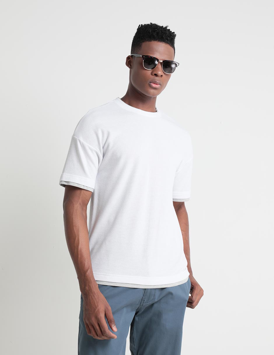 Playera cuello redondo para hombre 1