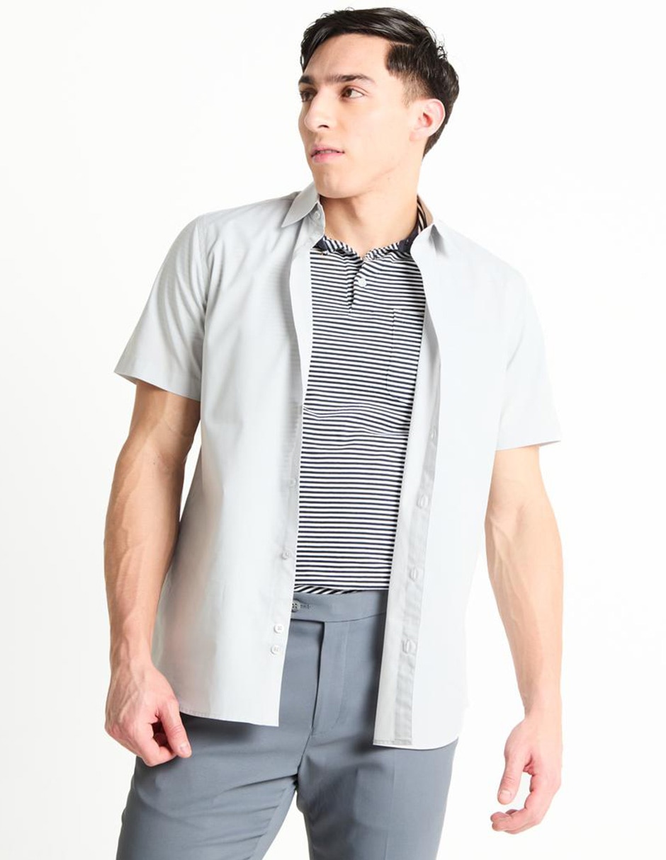 Camisa casual manga corta para hombre 1