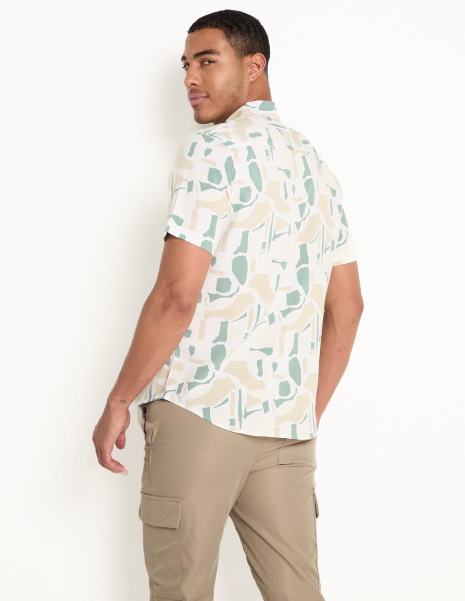 Camisa casual manga corta para hombre 4