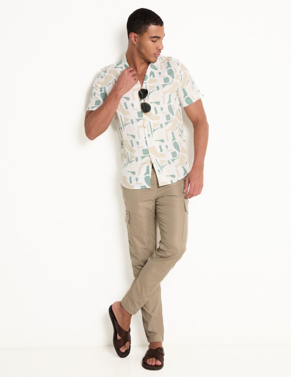 Camisa casual manga corta para hombre 3