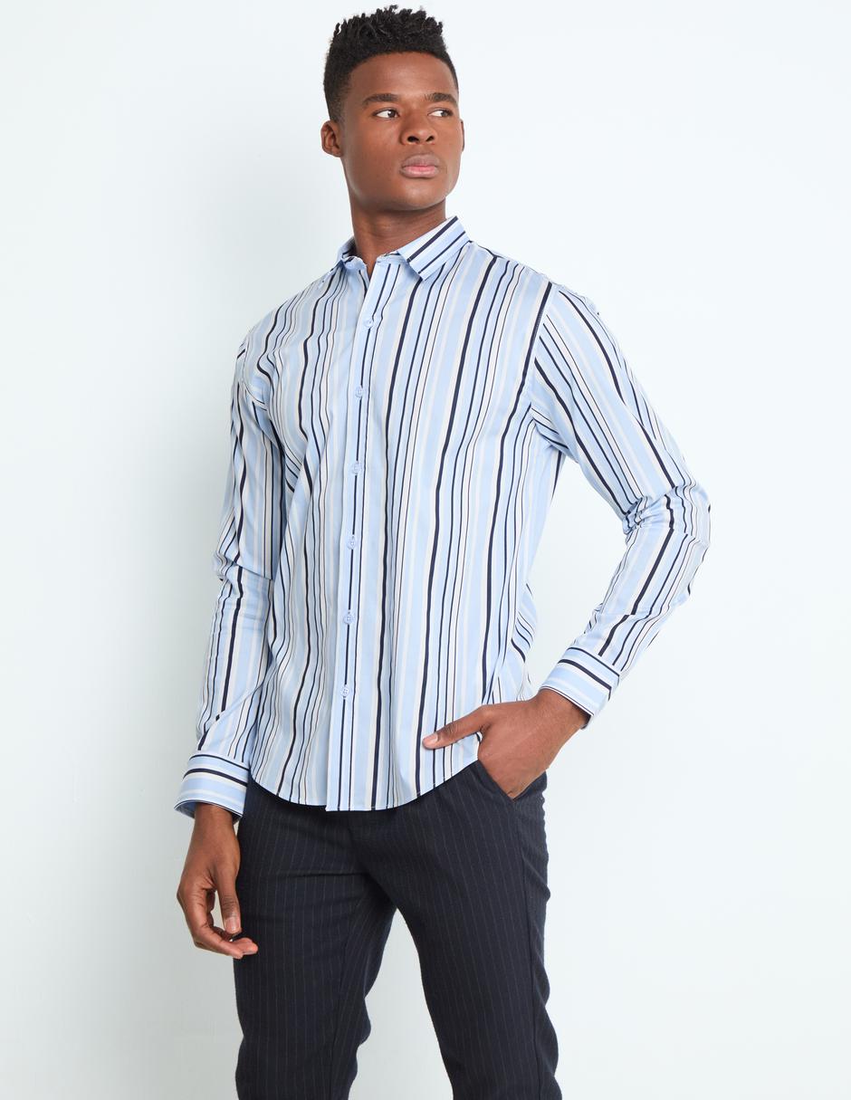 Camisa business casual manga larga para hombre Camisa business casual manga larga para hombre