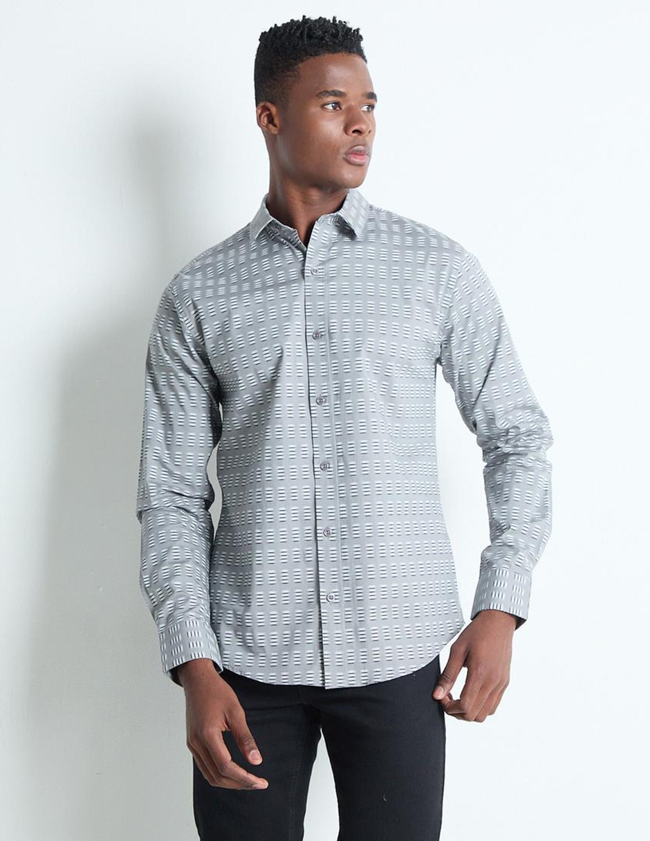 Camisa business casual manga larga para hombre Camisa business casual manga larga para hombre