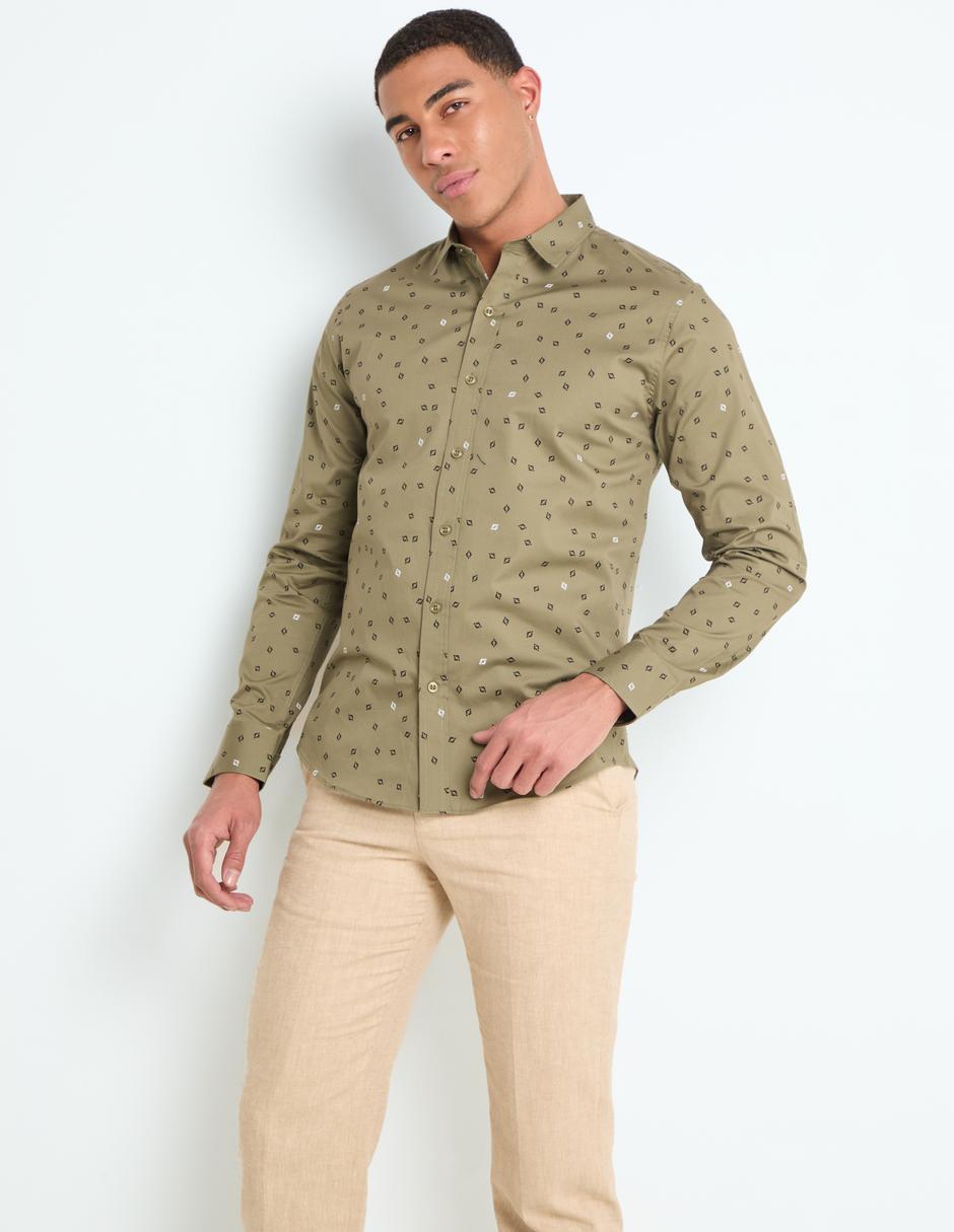 Camisa business casual manga larga para hombre Camisa business casual manga larga para hombre