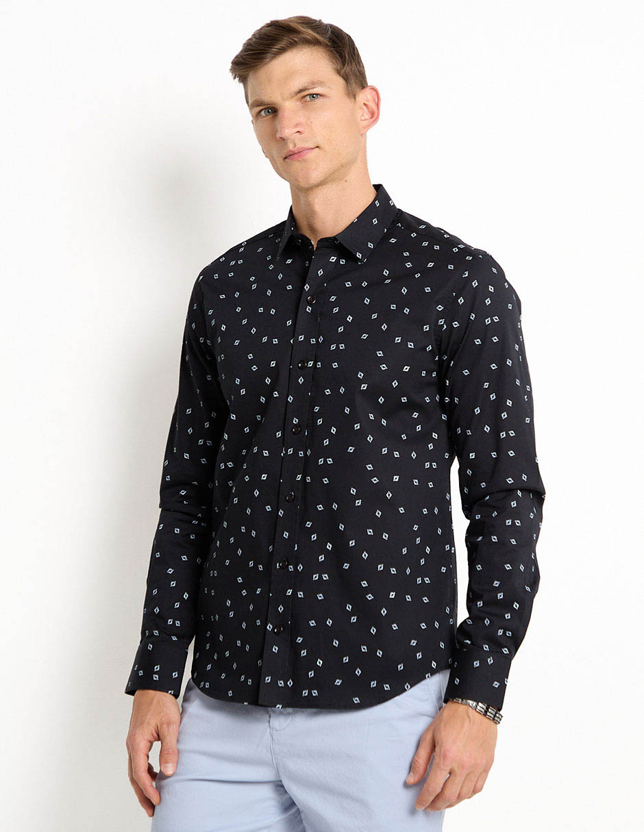 Camisa business casual manga larga para hombre Camisa business casual manga larga para hombre
