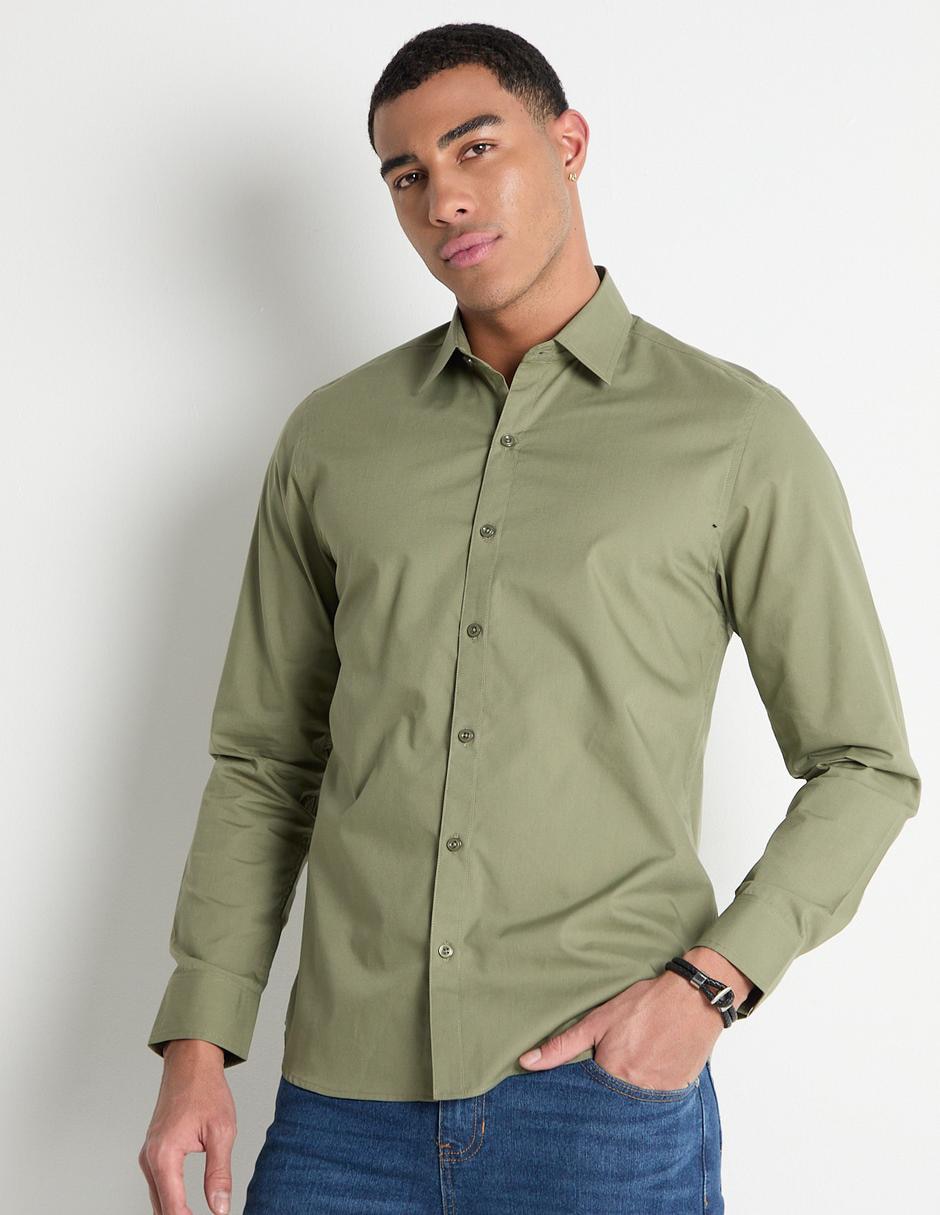 Camisa casual manga larga para hombre Camisa casual manga larga para hombre