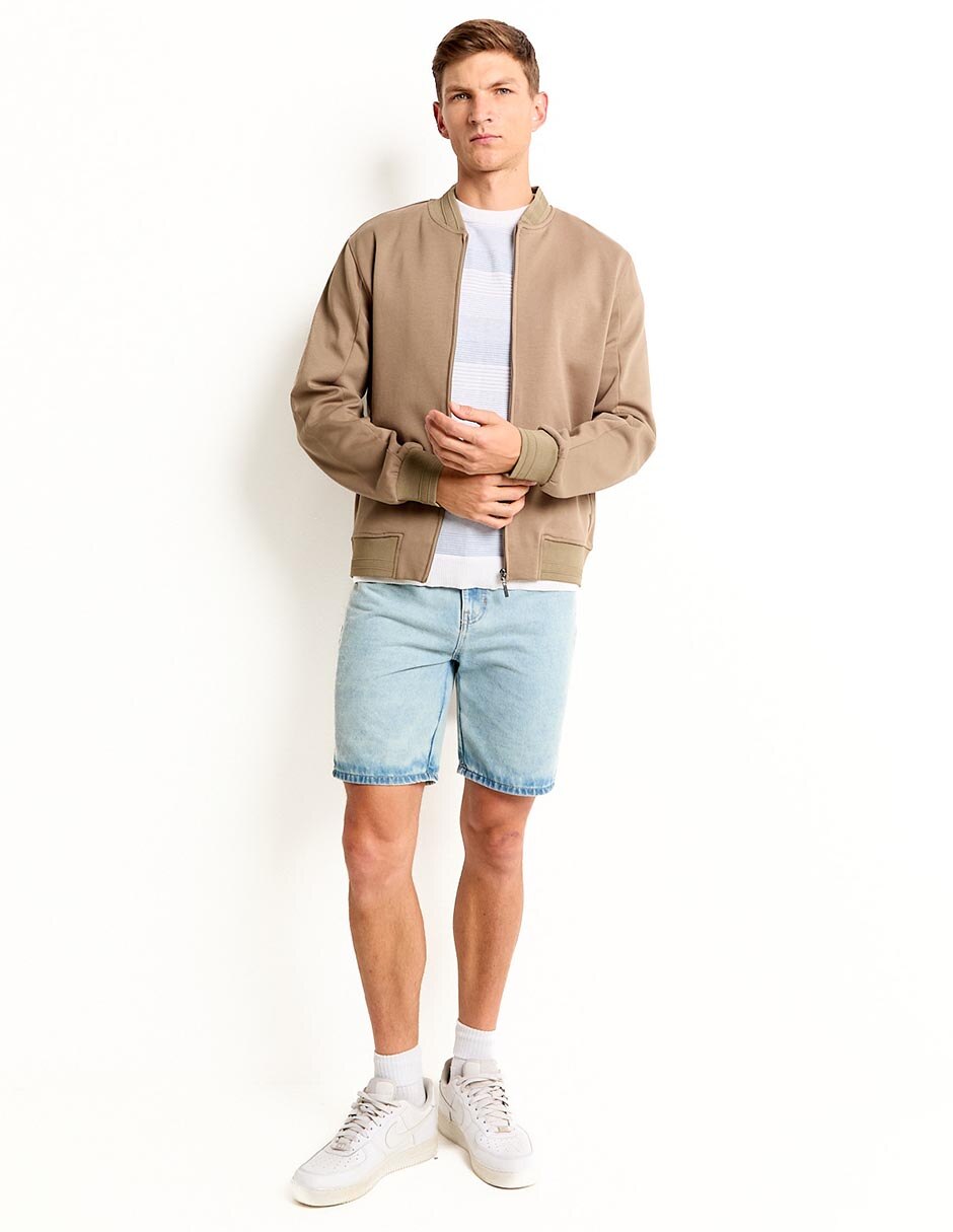 Chamarra bomber con bolsillos para hombre 4