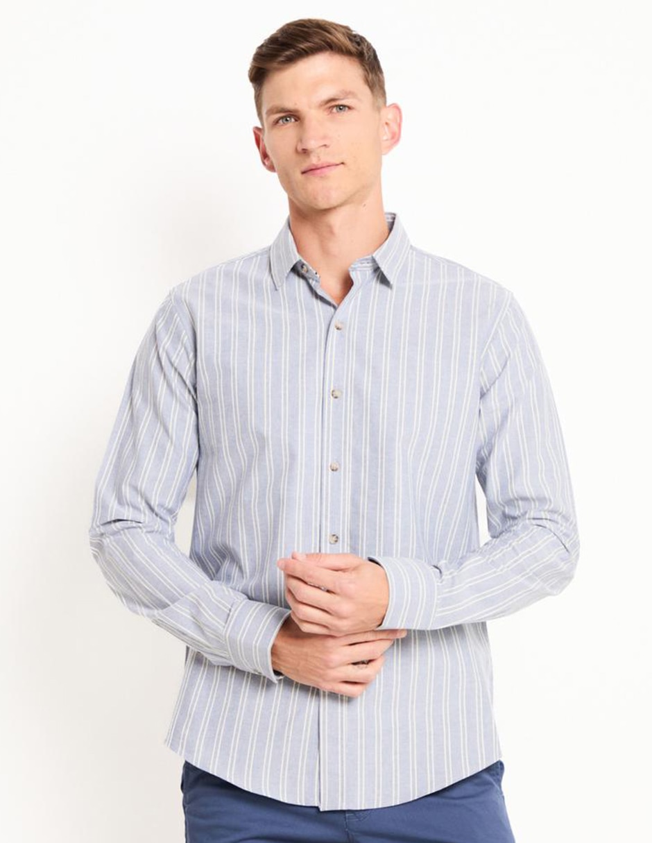 Camisa business casual manga larga para hombre Camisa business casual manga larga para hombre