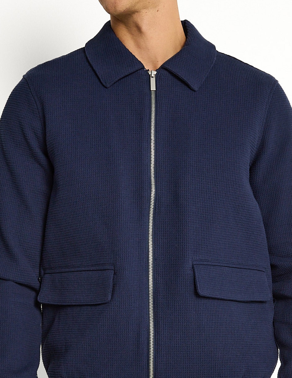 Chamarra bomber con bolsillos para hombre