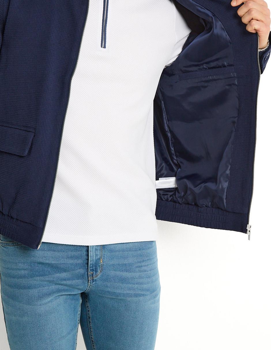 Chamarra bomber con bolsillos para hombre