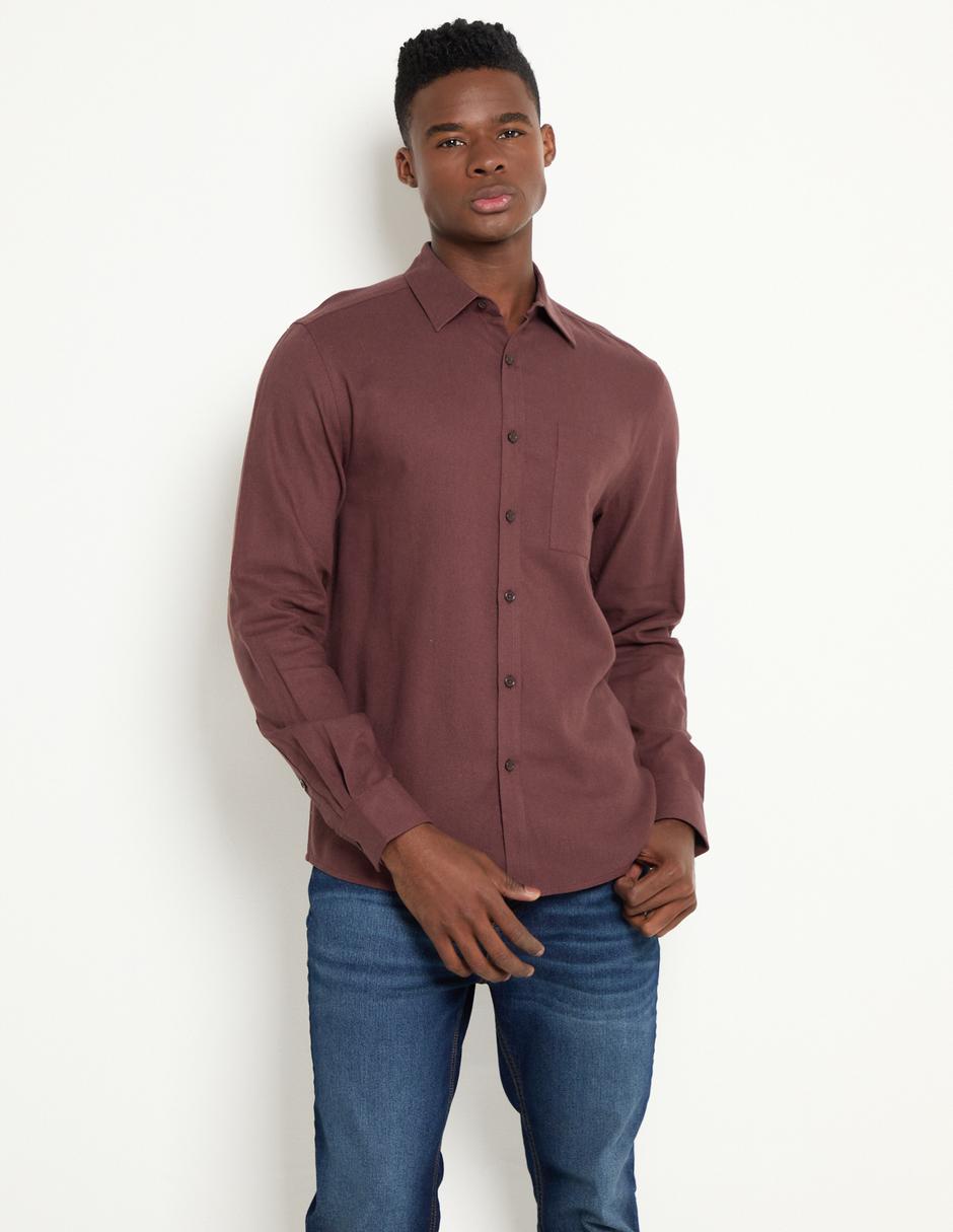 Camisa casual manga larga para hombre Camisa casual manga larga para hombre