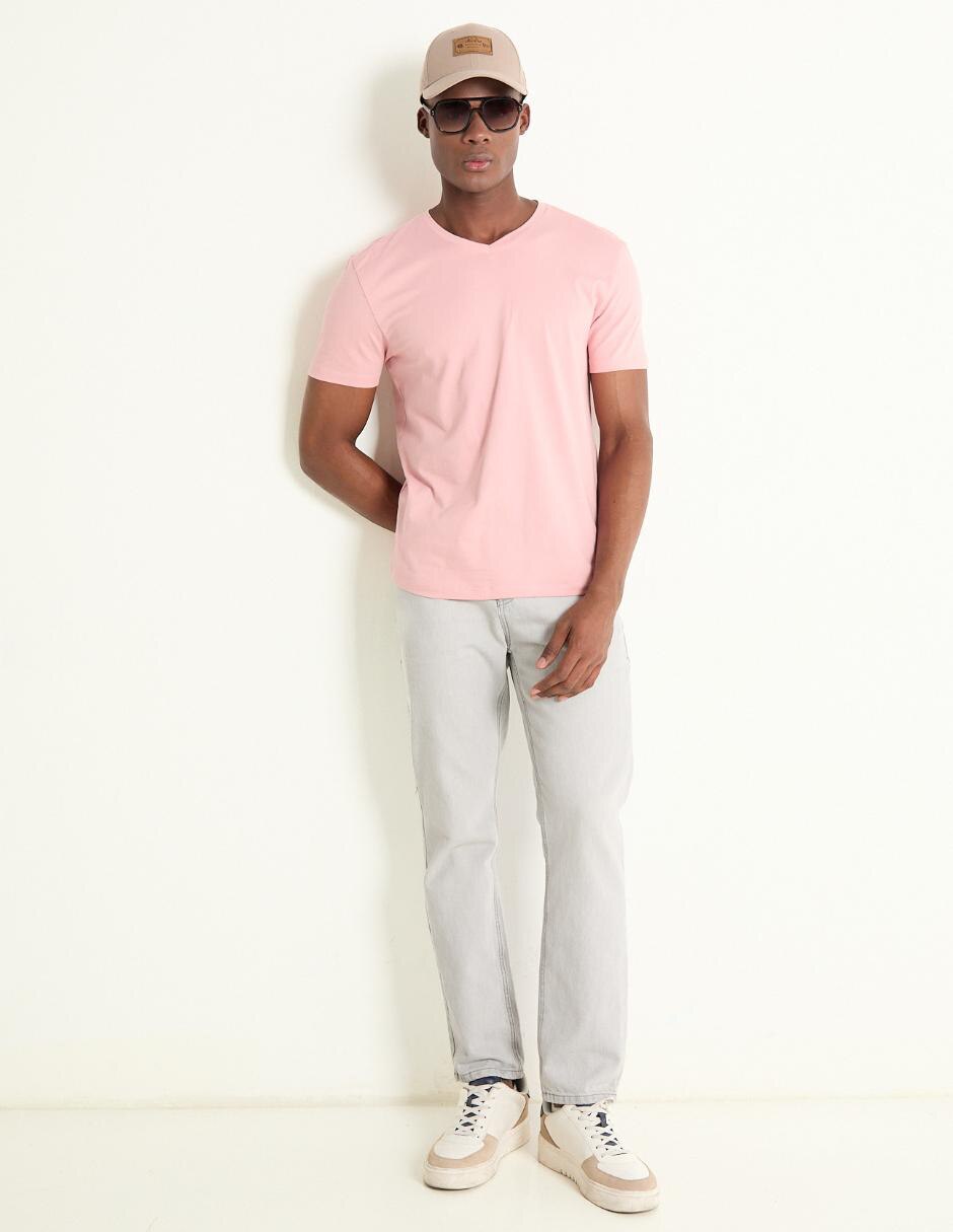 Playera cuello V para hombre 3