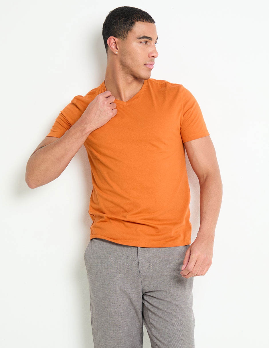 Playera cuello V para hombre Playera cuello V para hombre