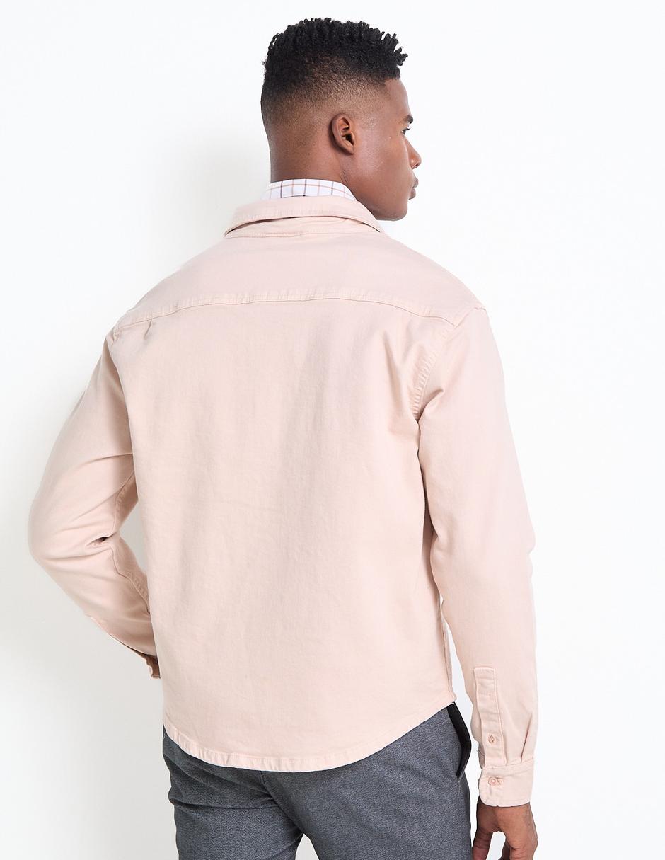 Camisa casual de algodón manga larga para hombre 2