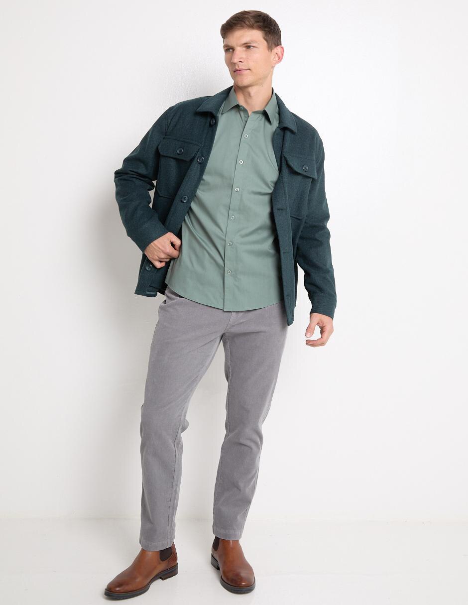 Camisa casual manga larga para hombre 3