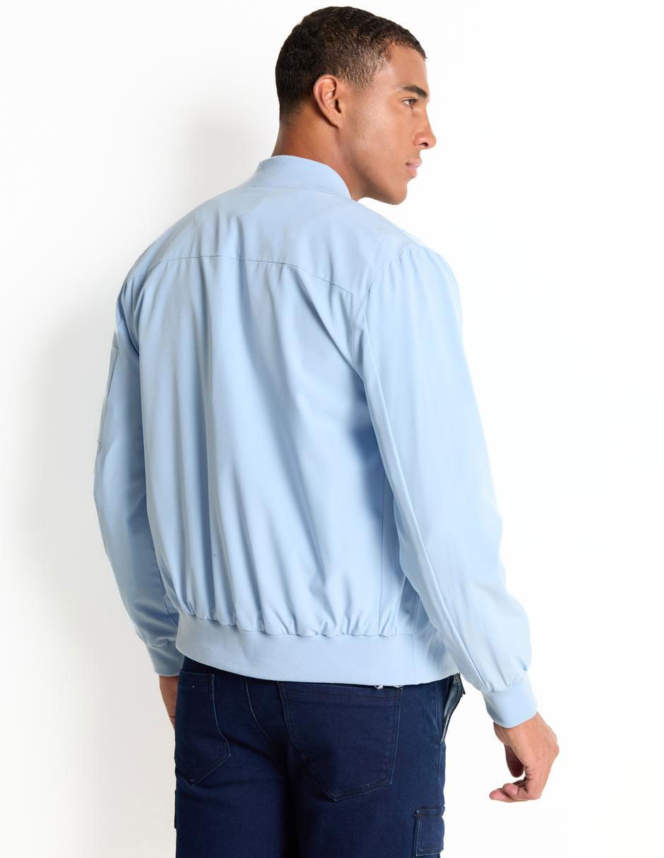 Chamarra bomber con bolsillos para hombre 2