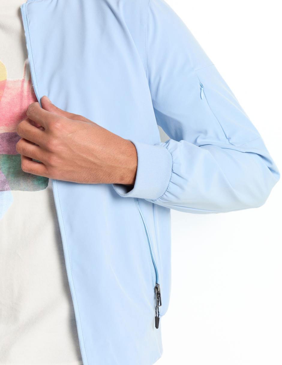 Chamarra bomber con bolsillos para hombre 4