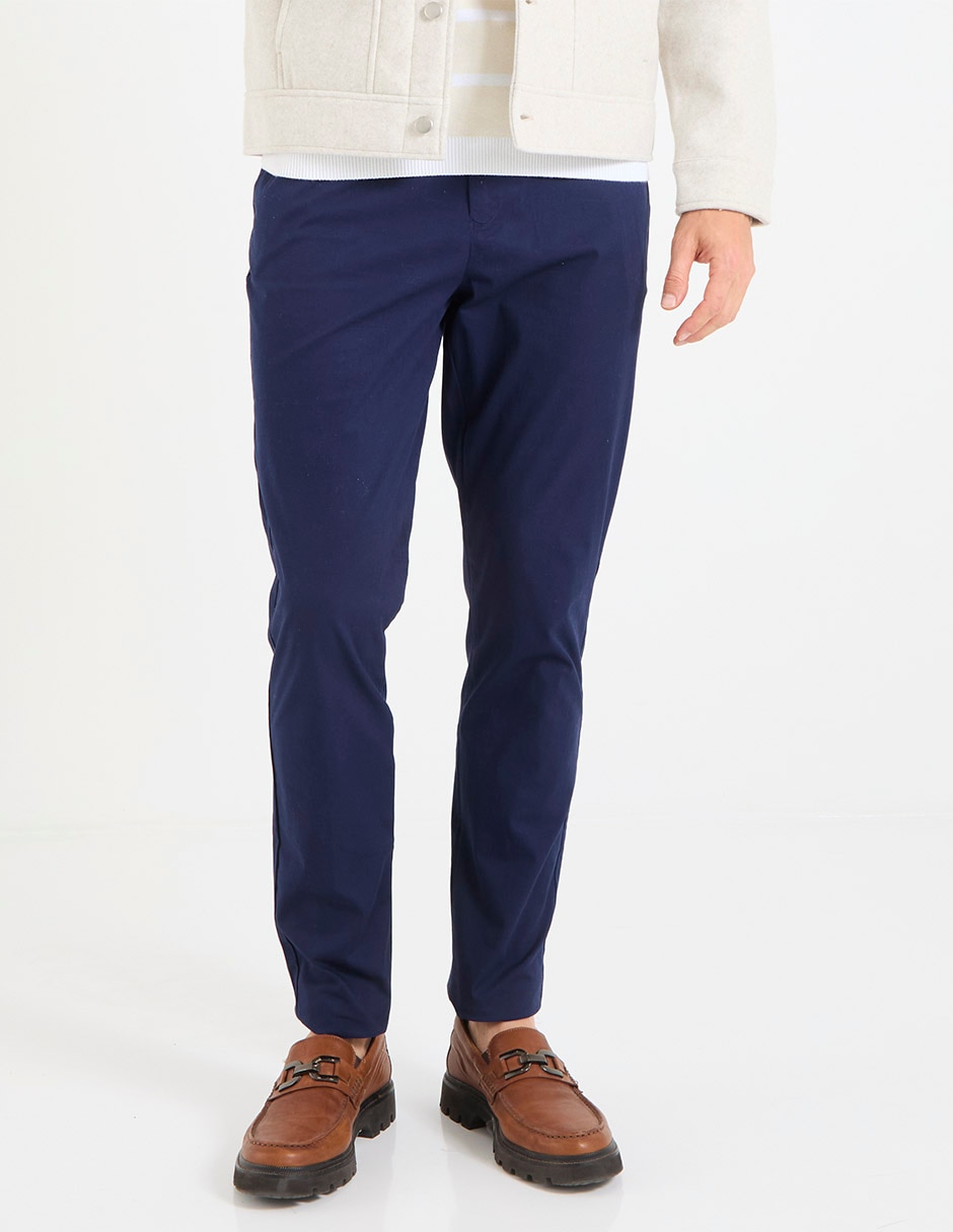 Pantalón slim de algodón para hombre Pantalón slim de algodón para hombre