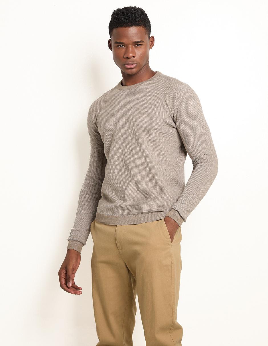 Suéter cuello redondo para hombre