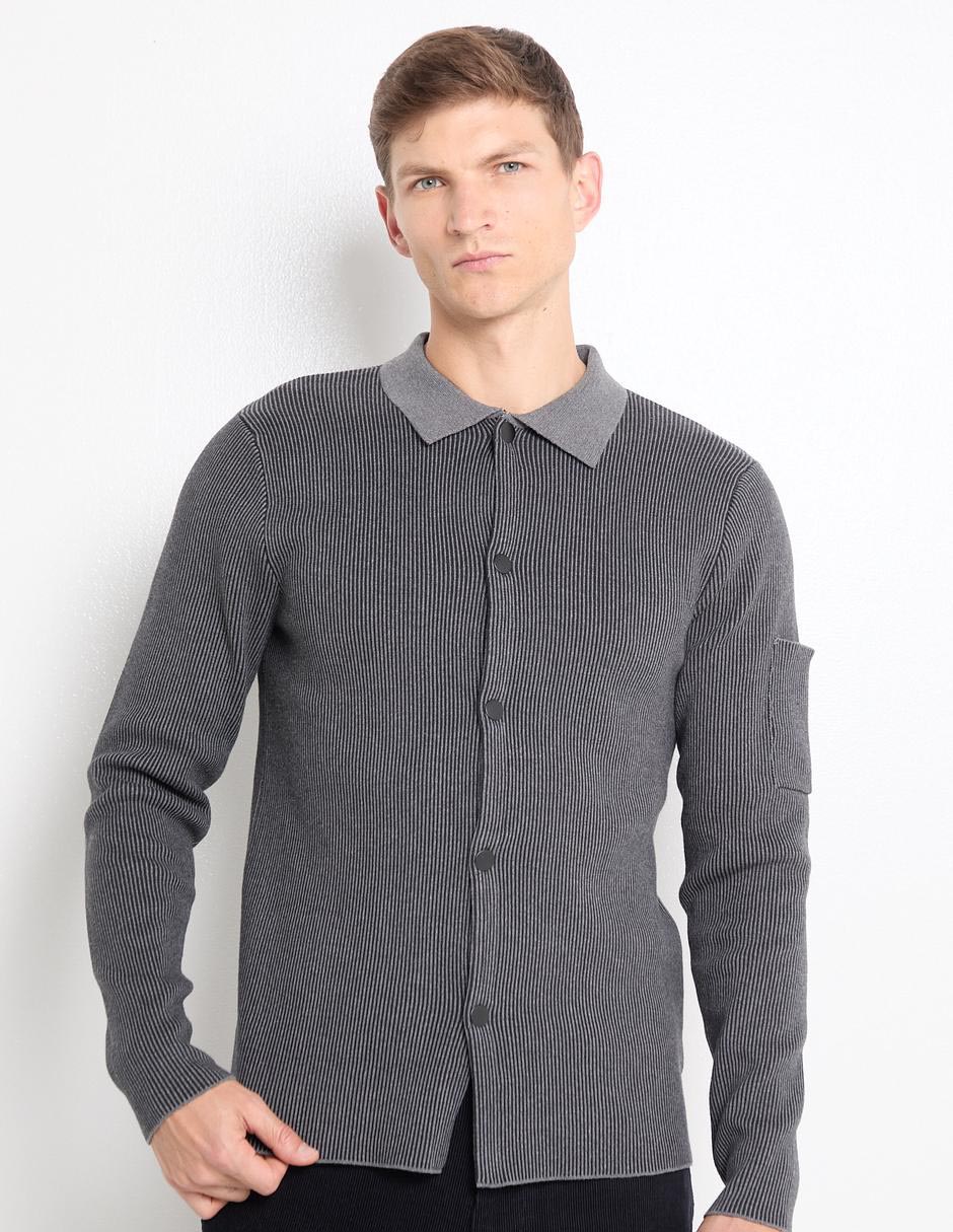 Suéter cuello camisero para hombre Suéter cuello camisero para hombre