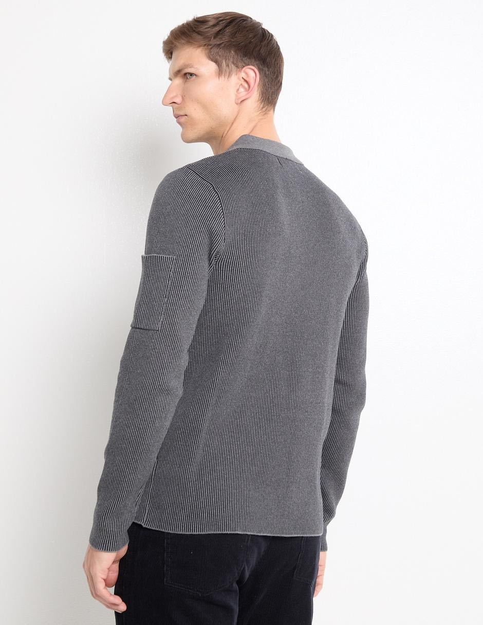 Suéter Contempo cuello camisero para hombre