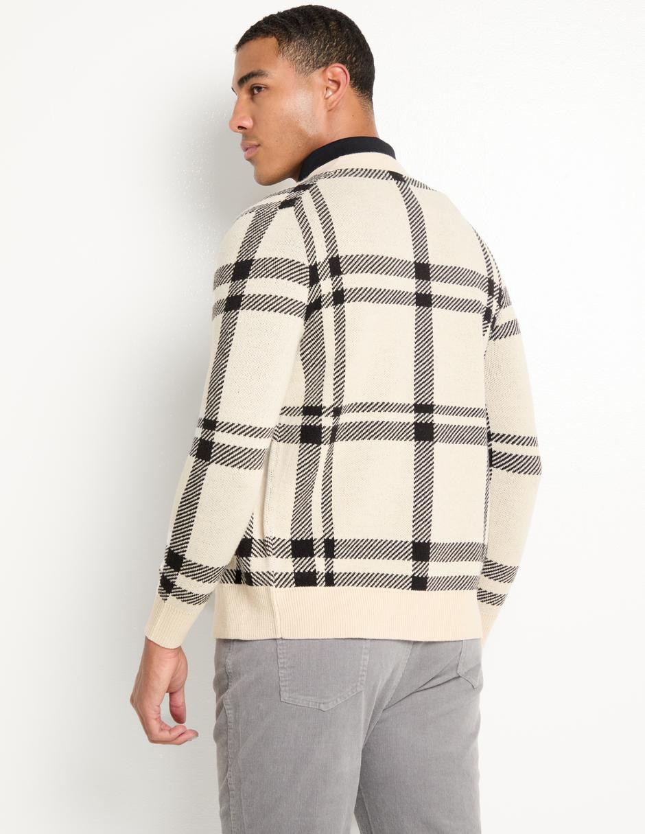 Suéter cuello v para hombre 4