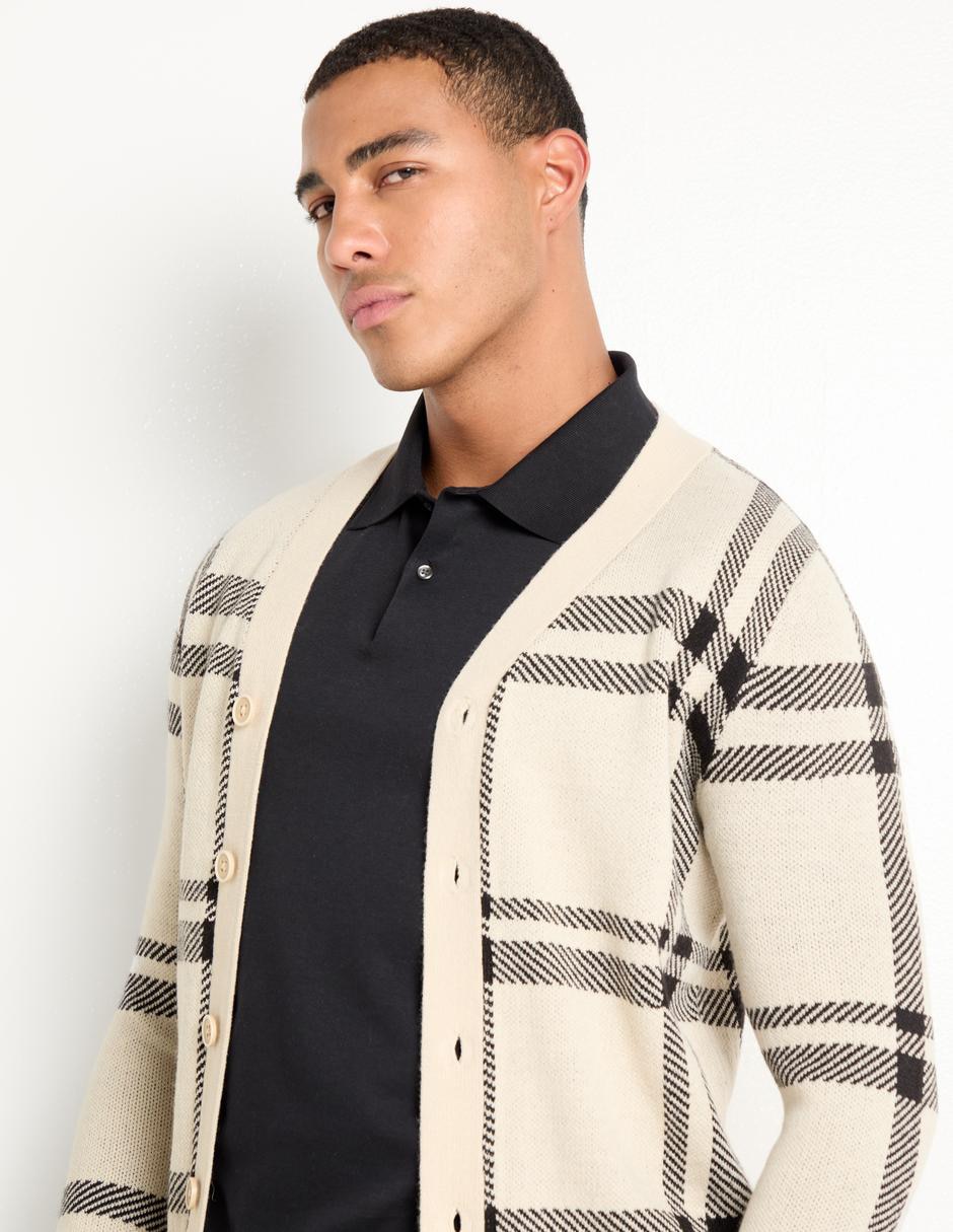 Suéter cuello v para hombre 2