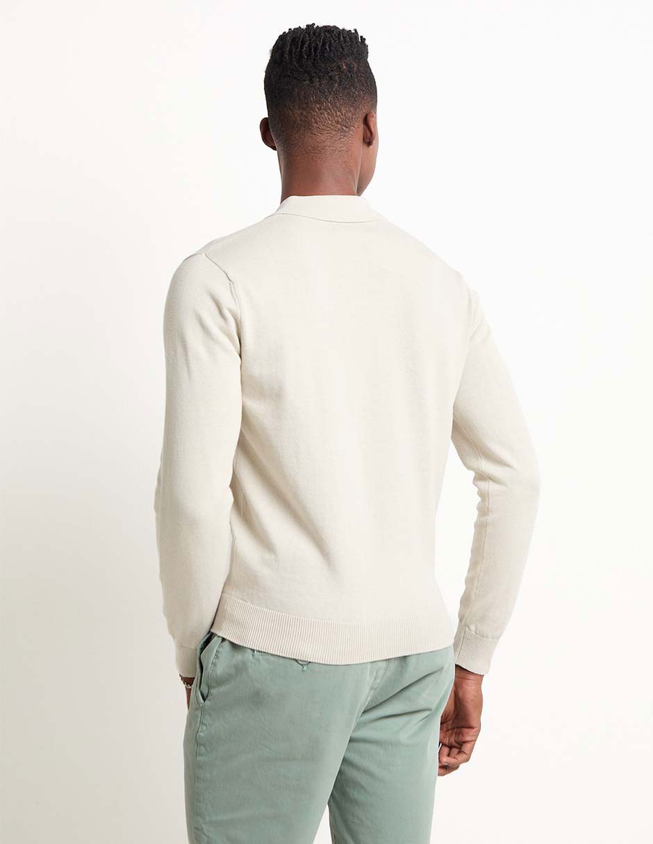 Suéter cuello polo para hombre 2