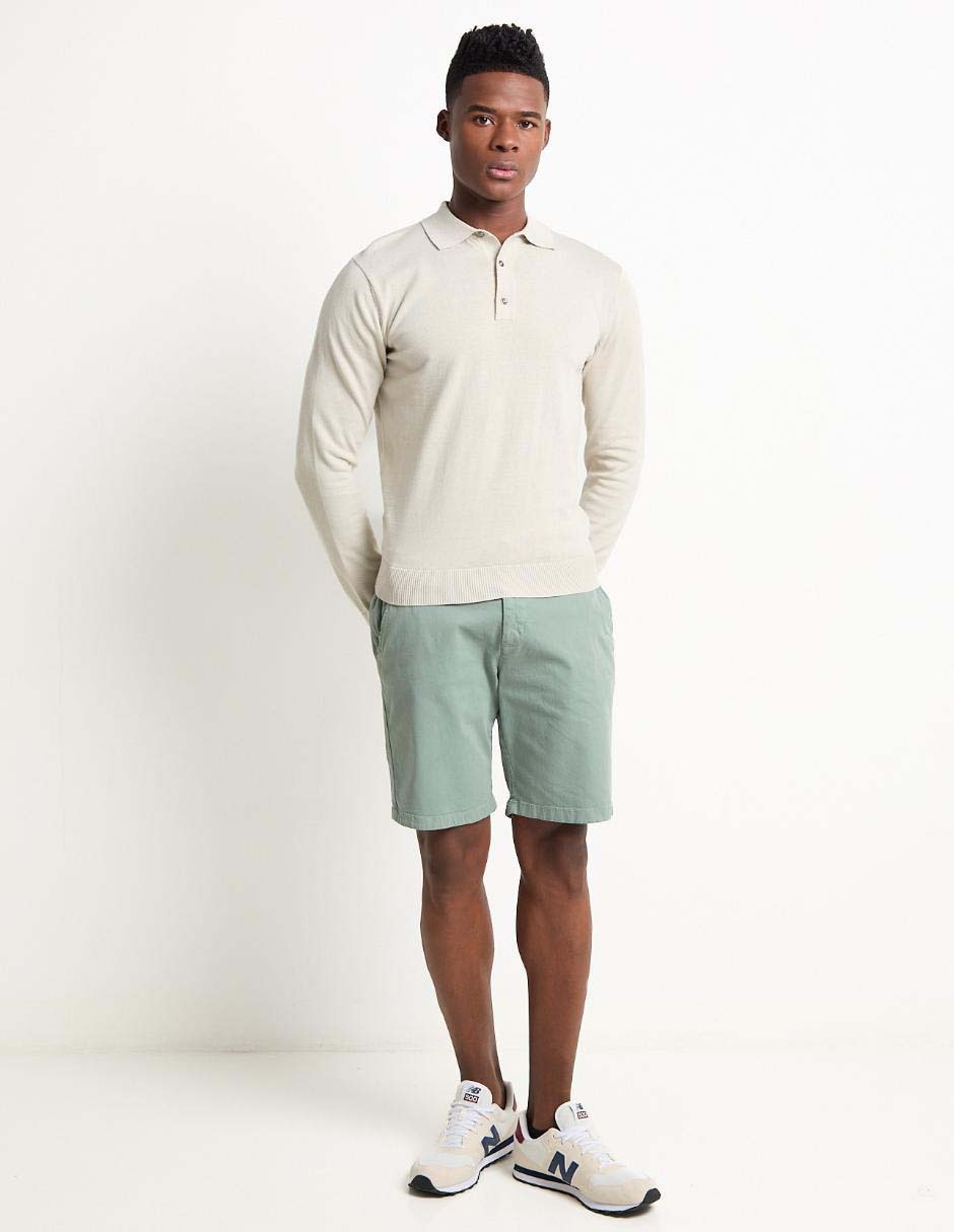 Suéter cuello polo para hombre 3