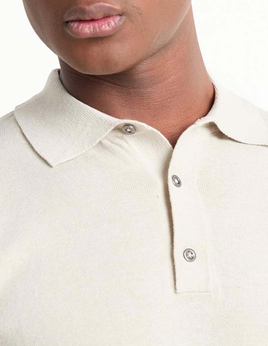 Suéter cuello polo para hombre 4