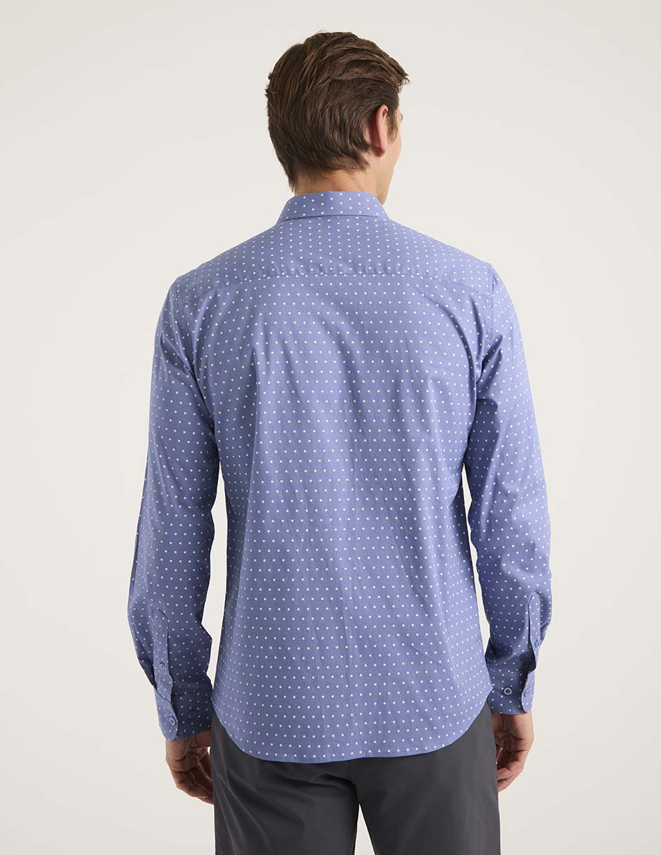 Camisa casual de algodón manga larga para hombre 5