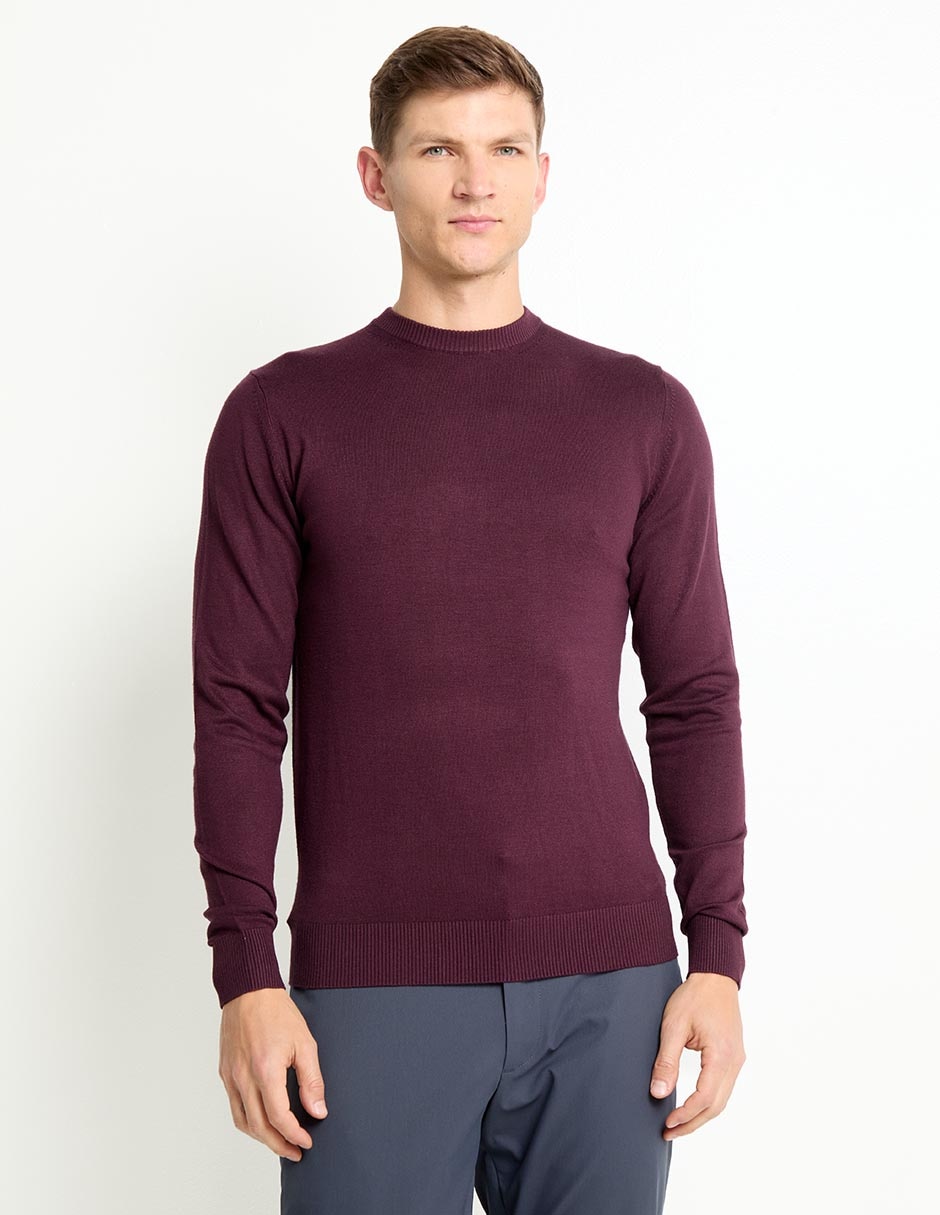 Suéter cuello redondo para hombre