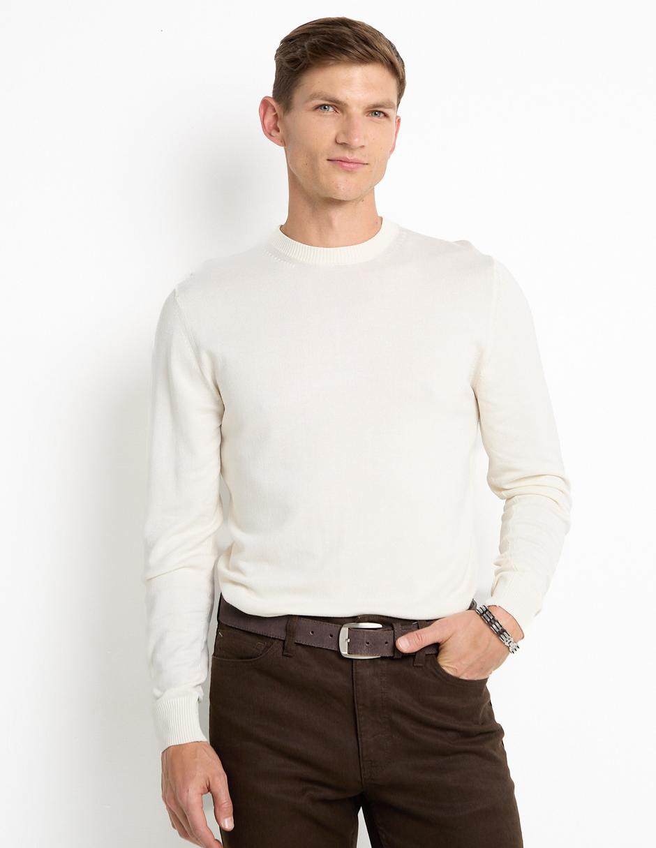 Suéter cuello redondo para hombre
