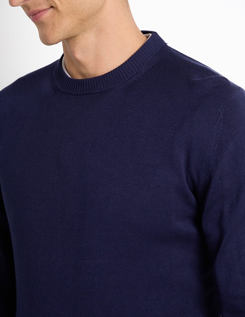 Suéter cuello redondo para hombre 4