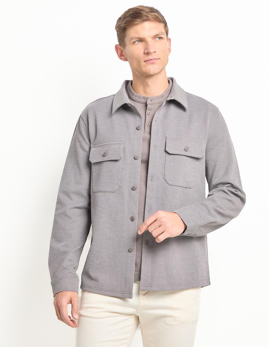 Sobrecamisa casual manga larga para hombre Sobrecamisa casual manga larga para hombre