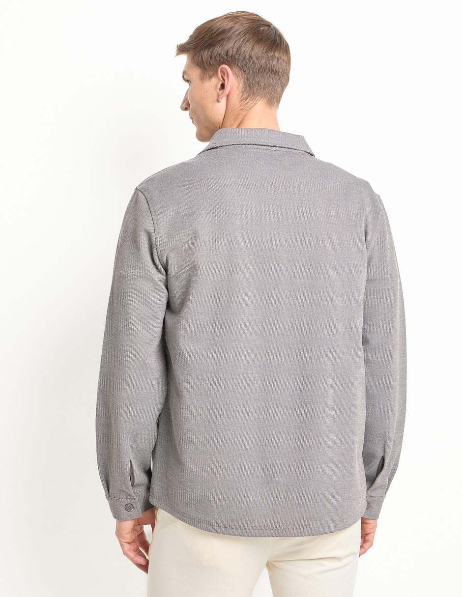 Sobrecamisa casual Contempo manga larga para hombre